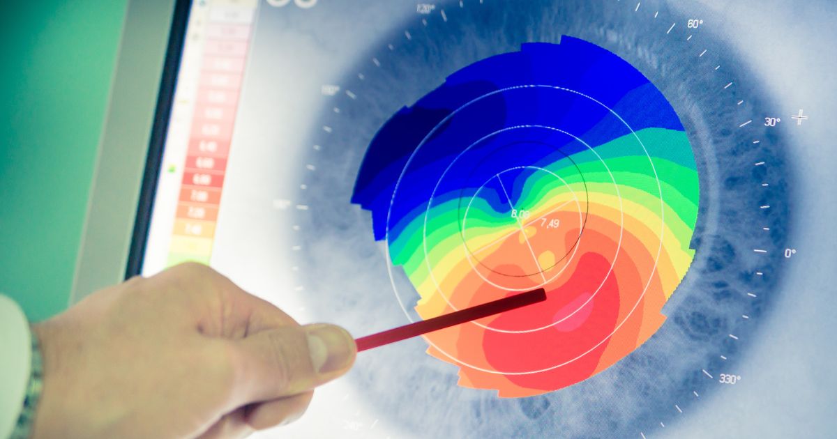 ตรวจวัดพื้นผิวและรูปร่างกระจกตาด้วยเทคนิค Corneal topography