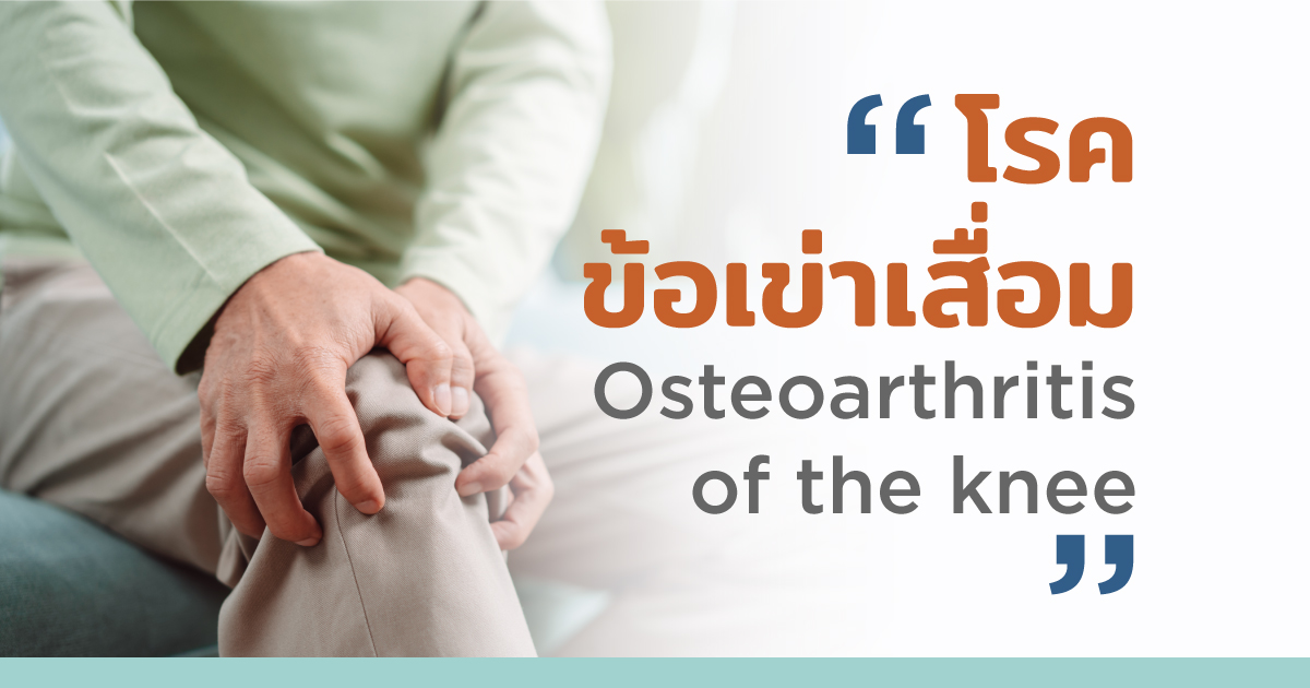 สาเหตุ อาการ วิธีรักษาข้อเข่าเสื่อม - Osteoarthritis of the knee - Causes, Symptoms, Treatment